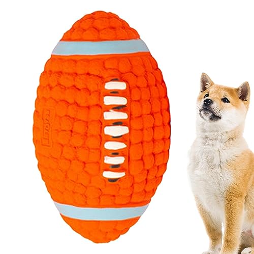 Loandicy Quietschender Hundespielzeugball | Sprachsportballspielzeug | Pet Supplies Hundespielzeug mit Geräuschen, verstellbares Reinigungs-Kautrainingsspielzeug, Zubehör für kleine, mittelgroße von Loandicy
