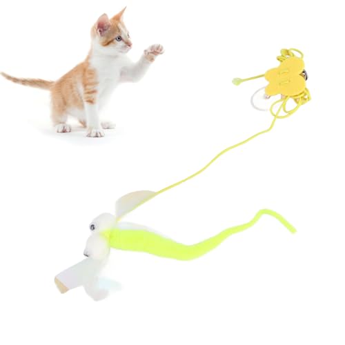 Katzenspielzeug zum Aufhängen, Haken-Design, reduziert Einsamkeit, Springübung, interaktives Katzenspielzeug, dehnbares Seil, Katzenspielzeug Katzenspielzeug zum Aufhängen, Haken-Design, reduziert Einsamkeit, Springübung, interaktives Katzenspielzeug, dehnbares Seil, Katzenspielzeug von Loboo Idea