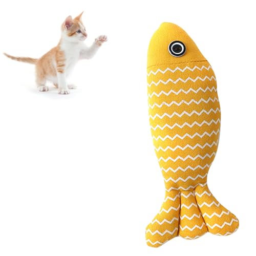 Loboo Idea Flauschiges Katzenspielzeug in Fischform, interaktiv, weich, Simulation, Katzenminze, Fischform, Haustierkissen Loboo Idea Flauschiges Katzenspielzeug in Fischform, interaktiv, weich, Simulation, Katzenminze, Fischform, Haustierkissen von Loboo Idea