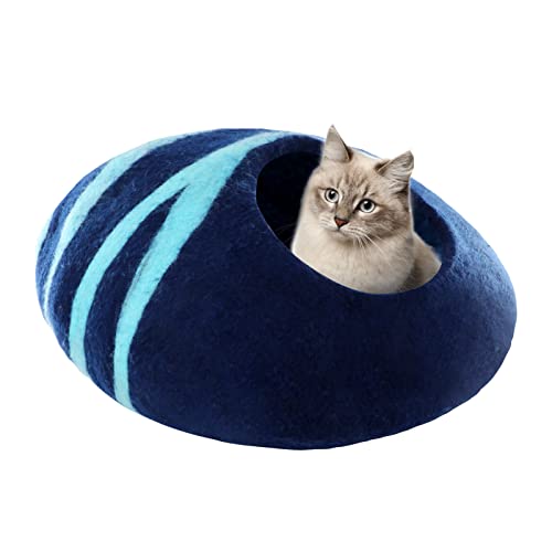 Loboo Idea Katzenhöhlenbett aus Wolle, weich, bequem, hält warm, Mehrzweck-Katzenbett für Katzen und Kätzchen Loboo Idea Katzenhöhlenbett aus Wolle, weich, bequem, hält warm, Mehrzweck-Katzenbett für Katzen und Kätzchen von Loboo Idea