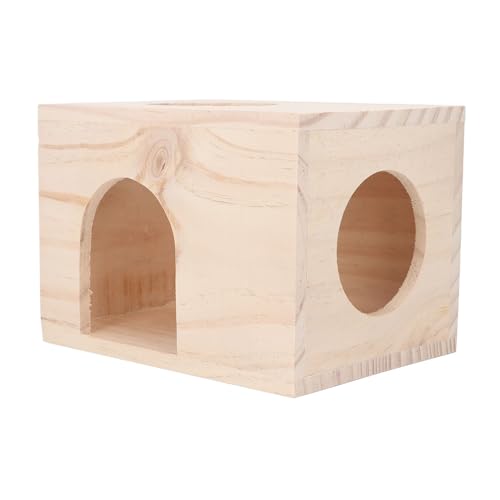 Loboo Idea Winziges Hamsterhaus aus Holz, bissfest, belüftet, umweltfreundlich, für Meerschweinchen, Kleintiere, Holzhaus mit Fenster Loboo Idea Winziges Hamsterhaus aus Holz, bissfest, belüftet, umweltfreundlich, für Meerschweinchen, Kleintiere, Holzhaus mit Fenster von Loboo Idea