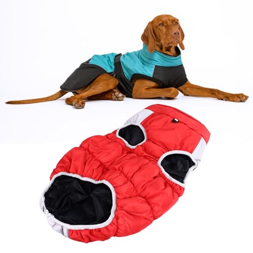 Winter-Hundemantel, weiche Baumwolle, verdickt, gepolstert, warm, reflektierend, Hundejacke, Weste, Kleidung, Hundegeschirr, Mantel für Hunde, Größe 5XL Winter-Hundemantel, weiche Baumwolle, verdickt, gepolstert, warm, reflektierend, Hundejacke, Weste, Kleidung, Hundegeschirr, Mantel für Hunde, Größe 5XL von Loboo Idea