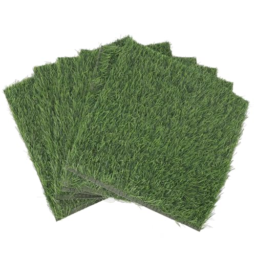 Locadence 6Pcs Hühnchen Nistkastenpolster, 11,8 X 11,8 X 1 in Wiederverwendbaren Künstlichen Grasnistpolstern, Multifunktional Hühnermatte für Farm Garden Rasen von Locadence