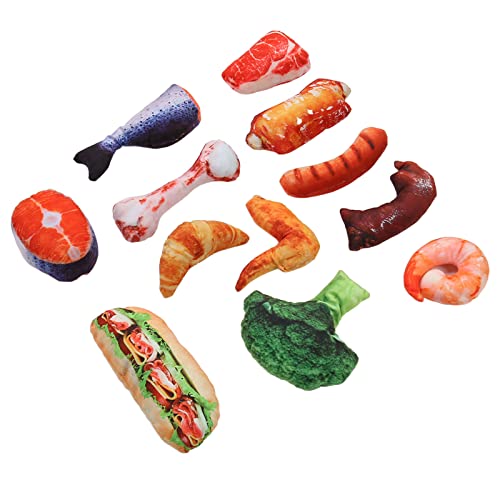 Locadence Haustierspielzeug in Lebensmittelform, Bissfestes Gemüse Fleisch Spielzeug, Eingebautes Quietschendes, Weiches Plüsch Kauspielzeug für Kleine und Mittelgroße Hunde Locadence Haustierspielzeug in Lebensmittelform, Bissfestes Gemüse Fleisch Spielzeug, Eingebautes Quietschendes, Weiches Plüsch Kauspielzeug für Kleine und Mittelgroße Hunde von Locadence