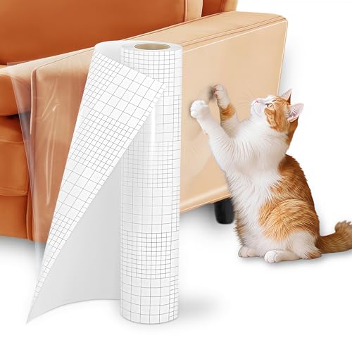 Lociban Kratzschutz Sofa Katze 5m x 42cm, Kratzfolie Katzen Selbstklebend Transparent, Katzen Kratzschutz Flexibler Schnitt, Sofaschutz Katze für Moebel Tür Couch Sofa Wand Lociban Kratzschutz Sofa Katze 5m x 42cm, Kratzfolie Katzen Selbstklebend Transparent, Katzen Kratzschutz Flexibler Schnitt, Sofaschutz Katze für Moebel Tür Couch Sofa Wand von Lociban