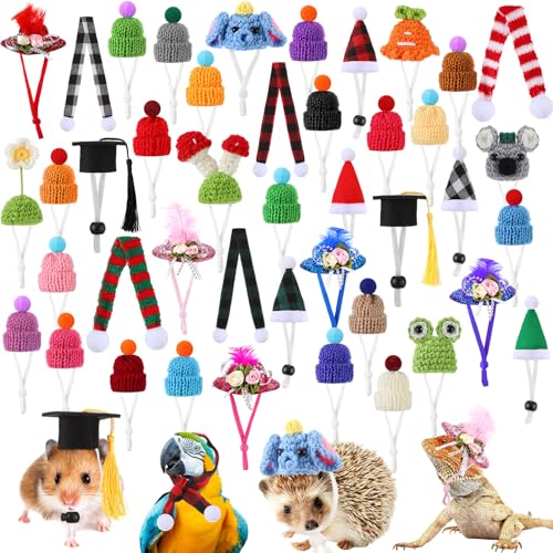 Locmeo Weihnachtshamstermützen mit Schal, Meerschweinchen-Kostüm-Zubehör, niedlicher kleiner Hut, Mini-Strickmützen für kleine Tiere, Haustiere, Schlangen, Eidechsen, Bartdrachen, Igel, Weihnachten, Locmeo Weihnachtshamstermützen mit Schal, Meerschweinchen-Kostüm-Zubehör, niedlicher kleiner Hut, Mini-Strickmützen für kleine Tiere, Haustiere, Schlangen, Eidechsen, Bartdrachen, Igel, Weihnachten, von Locmeo