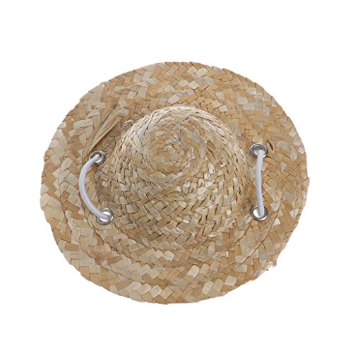 Sombrero-Hut mit verstellbarem Riemen, Strohhut für Größe S/L, für Kostüme, Dekoration, Zubehör, Katzen, interaktiv Sombrero-Hut mit verstellbarem Riemen, Strohhut für Größe S/L, für Kostüme, Dekoration, Zubehör, Katzen, interaktiv von Lodoot