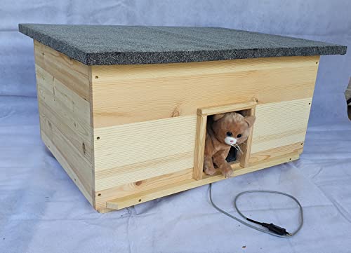 Lösche Holzbau Katzenhaus groß für 2 Katzen Heizung Katzenhütte Wurfkiste isoliert Heizung beheizt Lösche Holzbau Katzenhaus groß für 2 Katzen Heizung Katzenhütte Wurfkiste isoliert Heizung beheizt von Lösche Holzbau