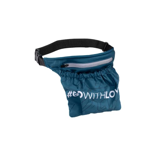 Løype Leckerlitasche für Hunde, Futterbeutel für Hundetraining, Leckerlibeutel, Hundeleckerli Training Beutel, Leckerli Bauchtasche (Blau) von Løype