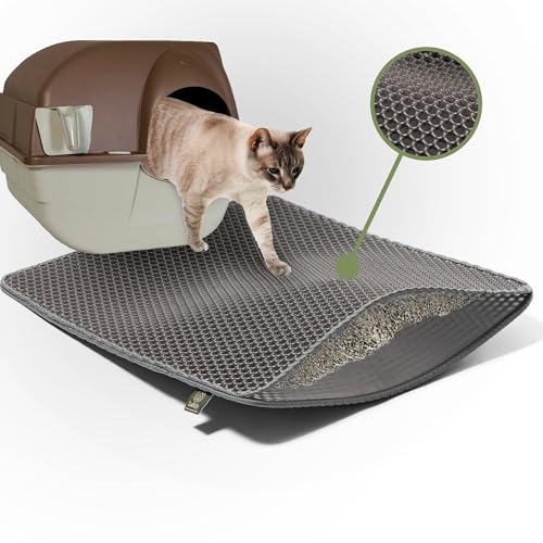 Loftify Katzenklo Matte Unterleger, EVA Katzenstreu Matte, Rutschfeste Katzenstreu Auffangmatte - Katzentoilettenvorleger und Katzenklomatte, Wasserdichte Unterlage Loftify Katzenklo Matte Unterleger, EVA Katzenstreu Matte, Rutschfeste Katzenstreu Auffangmatte - Katzentoilettenvorleger und Katzenklomatte, Wasserdichte Unterlage von Loftify THE ART OF COMFORT LIVING