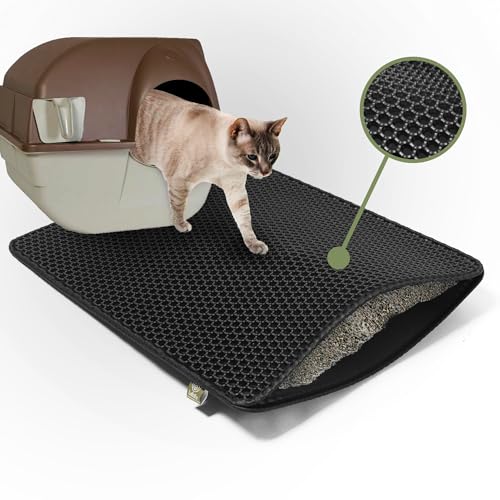 Loftify Katzenklo Matte Unterleger, EVA Katzenstreu Matte, Rutschfeste Katzenstreu Auffangmatte - Katzentoilettenvorleger und Katzenklomatte, Wasserdichte Unterlage von Loftify THE ART OF COMFORT LIVING