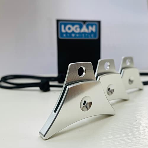 3 Stück Logan A1 Schäferpfeife & Segelseil Lanyards, Silber (3 Silber) von Logan Whistles