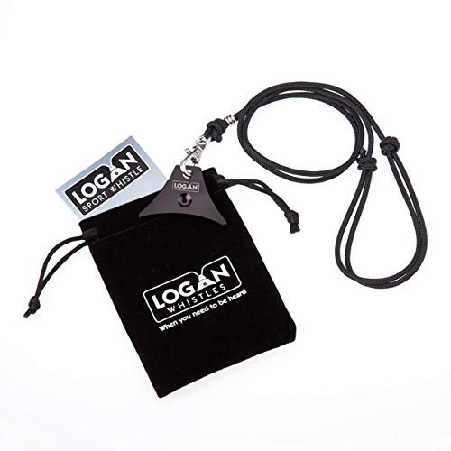 Logan Sport Sheepdog Whistle & Segeltau Lanyard (schwarz) von Logan Whistles