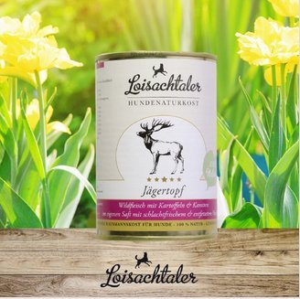 Loisachtaler Hundefutter "Jägertopf" 100 % OHNE Chemie 800 g (6 x 800 g) von Kidstinct