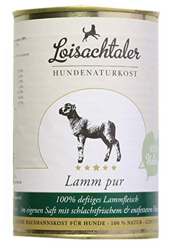 Loisachtaler Hundefutter Nassfutter 100% Lamm pur 400g (1 x 400g) von Loisachtaler Pur