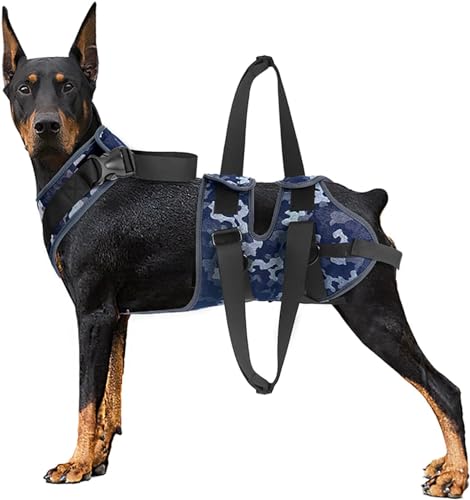 Hund Lift Support, Hunde Tragehilfe Geschirr, Rehabilitation Geschirr Mobilität Sling, für Hüftdysplasie, Canines Lifter Support Harness for Elderly Dogs (L) von LoKori