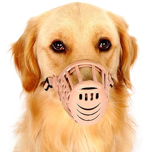 LoKori Hunde maulkorb, Mesh Schlaufe Atmungsaktive Hundemaulhülle, atmungsaktiver Maulkorb für kleine, mittelgroße und große Hunde, verhindert Beißen, Kauen und Bellen (6) von LoKori