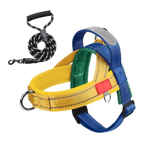 Hundegeschirr mit Metallschnalle, Haustier-Weste, Befestigung an der Leine vorne und hinten, einfache Kontrolle, ausbruchsicher, Welpengeschirr für Outdoor-Training und Spaziergänge Hundegeschirr mit Metallschnalle, Haustier-Weste, Befestigung an der Leine vorne und hinten, einfache Kontrolle, ausbruchsicher, Welpengeschirr für Outdoor-Training und Spaziergänge von Lokorus