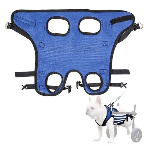 Lokshun Hunde Rollstuhl Geschirr für Hinterbeine, Hund Rollstuhl Ersatz Zubehör, Atmungsaktive Weiche Kleidung für Hunde Lokshun Hunde Rollstuhl Geschirr für Hinterbeine, Hund Rollstuhl Ersatz Zubehör, Atmungsaktive Weiche Kleidung für Hunde von Lokshun