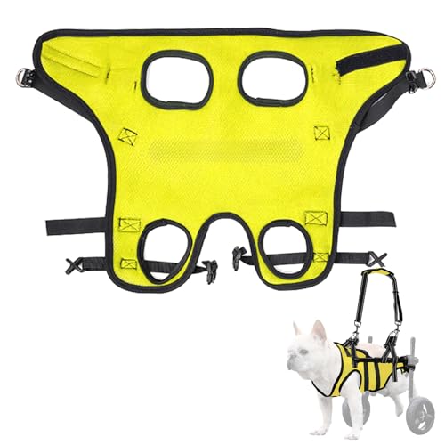 Lokshun Rollstuhlgeschirr für Rückenbeine, Hunderollstuhl-Ersatzzubehör, verstellbare kleine Kleidung für Hunde mit tragbarem Haustierlift - M Lokshun Rollstuhlgeschirr für Rückenbeine, Hunderollstuhl-Ersatzzubehör, verstellbare kleine Kleidung für Hunde mit tragbarem Haustierlift - M von Lokshun