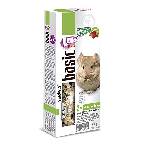 Lolo Pets Kräcker Obst und Nuss für Chincilla, 10er Pack (10 x 90 g) von Lolo Pets