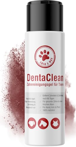 Lolo & Max DentaClean Gel Classic – 100% natürliches Zahnreinigungsgel für Tiere, für Hunde & Katzen, Mittel gegen Zahnstein, Zahnbelag Maulgeruch. von Lolo & Max