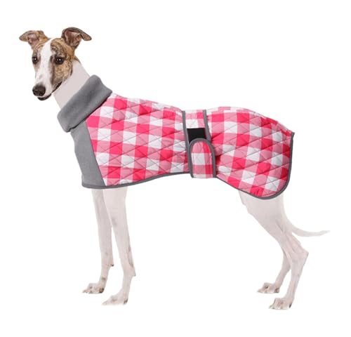 Warmer, gesteppter Dackelmantel für Hunde, Outdoor-Hundebekleidung, hoher Halsausschnitt, Dackel, verstellbare Träger mit reflektierenden Paspeln, für mittelgroße bis große Hunde, warme und winddichte von Lolytama