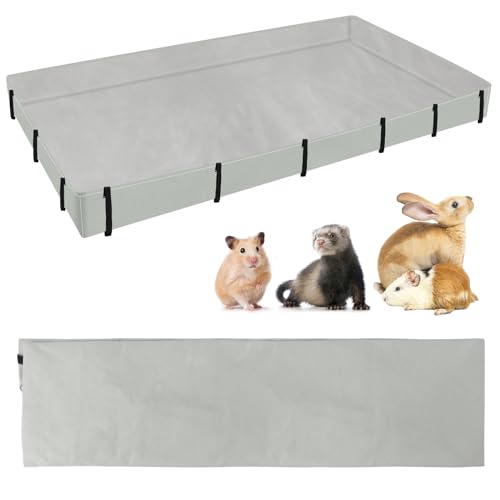 Lonepetu Wasserdichter Meerschweinchenkäfig-Einsatz für C- und C-Gitter, 142,2 x 68,6 cm, waschbar, für Meerschweinchenkäfig-Plane, Basis für Kaninchen, Hamster, Igel, Frettchen, kleine Haustiere Lonepetu Wasserdichter Meerschweinchenkäfig-Einsatz für C- und C-Gitter, 142,2 x 68,6 cm, waschbar, für Meerschweinchenkäfig-Plane, Basis für Kaninchen, Hamster, Igel, Frettchen, kleine Haustiere von Lonepetu