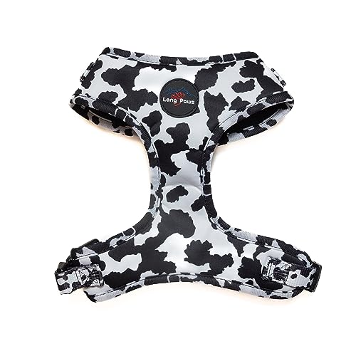 Long Paws Comfort Collection Hundegeschirr für Hund, Größe M, CowPrnt Long Paws Comfort Collection Hundegeschirr für Hund, Größe M, CowPrnt von Long Paws