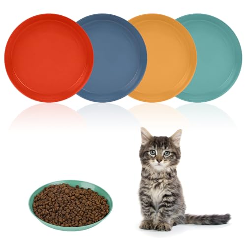 Futternapf für Katzen, 4 Stück Katzenfutternapf, Katzennapf Flach Futternapf, breiter und Flacher Katzenfutternapf zur für Kätzchen und kurzbeinige Katzen. Futternapf für Katzen, 4 Stück Katzenfutternapf, Katzennapf Flach Futternapf, breiter und Flacher Katzenfutternapf zur für Kätzchen und kurzbeinige Katzen. von Lonimia