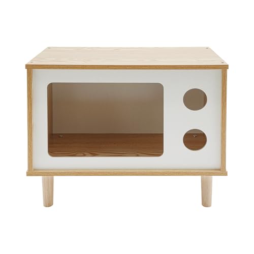 Katzenhaus,Katzenbett Indoor,Tv-FöRmiger Katzenunterstand,50x29x40 cm,Katzentoilette Mit Eingang & Handtuchhalterung,Multifunktional Als Nachttisch Und Katzenunterstand,FüR InnenräUme (Hölzern, L) Katzenhaus,Katzenbett Indoor,Tv-FöRmiger Katzenunterstand,50x29x40 cm,Katzentoilette Mit Eingang & Handtuchhalterung,Multifunktional Als Nachttisch Und Katzenunterstand,FüR InnenräUme (Hölzern, L) von Loohacp