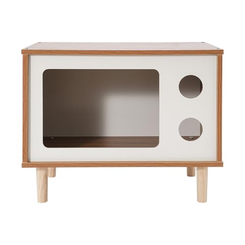 Katzenhaus,Katzenbett Indoor,Tv-FöRmiger Katzenunterstand,50x29x40 cm,Katzentoilette Mit Eingang & Handtuchhalterung,Multifunktional Als Nachttisch Und Katzenunterstand,FüR InnenräUme (Walnuss, L) Katzenhaus,Katzenbett Indoor,Tv-FöRmiger Katzenunterstand,50x29x40 cm,Katzentoilette Mit Eingang & Handtuchhalterung,Multifunktional Als Nachttisch Und Katzenunterstand,FüR InnenräUme (Walnuss, L) von Loohacp
