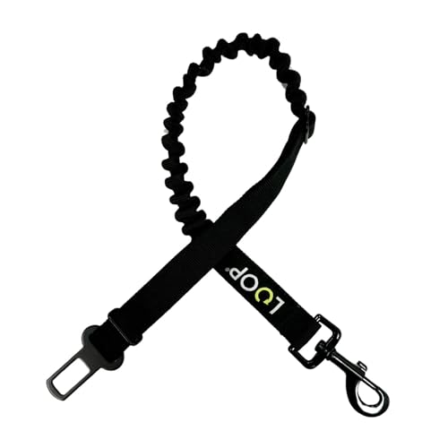 Loop Hunde Sicherheitsgurt für Autorückbank, Hundegurt für das Auto inkl. Karabinerhaken, Längenverstellbar 60-80 cm, Zubehör zu der Hundematte NIMM Mich MIT von Loop