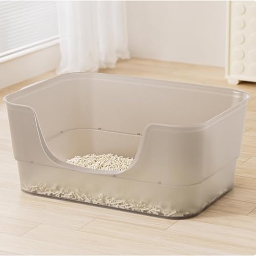 Extra große Katzentoilette mit klarer Geleefarbe, hohe Seitenklo für große Katzen, XL-Katzentoilette für mehrere Katzen, Jumbo-Katzentoilette, riesige Katzentoilette, spritzsicher, leicht zu reinigen Extra große Katzentoilette mit klarer Geleefarbe, hohe Seitenklo für große Katzen, XL-Katzentoilette für mehrere Katzen, Jumbo-Katzentoilette, riesige Katzentoilette, spritzsicher, leicht zu reinigen von LoopTime