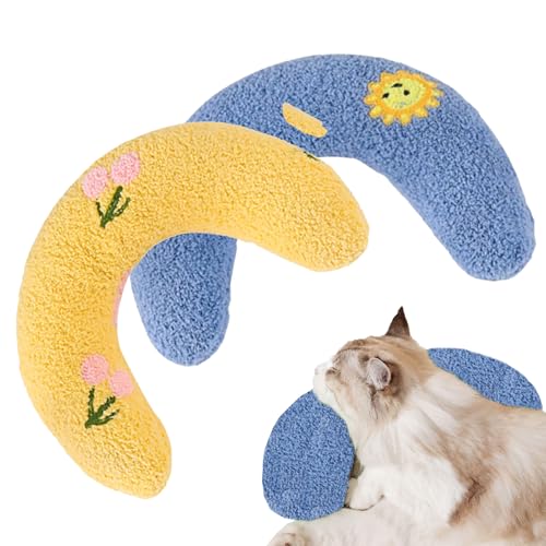 Loovisse 2 Stück Kopfkissen für Katzen, U-förmiges Kissen zum Schlafen,Nackenkissen Katze,Kuschelkissen Katze Hund,Beruhigungskissen zum Schlafen Katze Kuscheltier für Ausruhen, Spielen Loovisse 2 Stück Kopfkissen für Katzen, U-förmiges Kissen zum Schlafen,Nackenkissen Katze,Kuschelkissen Katze Hund,Beruhigungskissen zum Schlafen Katze Kuscheltier für Ausruhen, Spielen von Loovisse