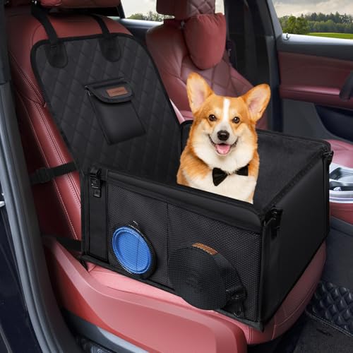 Looxmeer Hunde Autositz Extra, Schwarz von Looxmeer