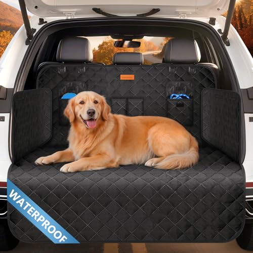 Looxmeer Kofferraumschutz 0611 3.32 Hund gesteppt mit Seiten- und Hundedecke Auto Kofferraum für Kombi SUV von Looxmeer