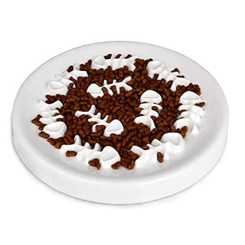 Lorde Futternäpfe für langsames Füttern von Katzen, Keramik, lustiger Futternapf, interaktives Blähen, Stopp-Puzzle, langsames Füttern, gesunde Ernährung, Haustier und Hund, langsames Füttern von Lorde