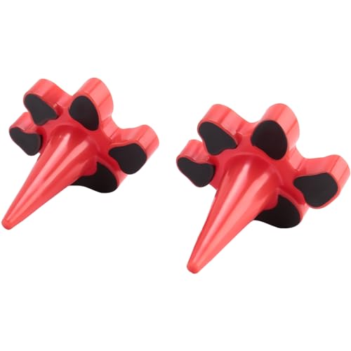 Losueeun 2 Stück -Halter-Stopper, Rotes Topple-, Kompatibel mit Klassischen Größen XS Bis -L, Nur Pfotenstopfen Aus Kunststoff im Lieferumfang Enthalten von Losueeun