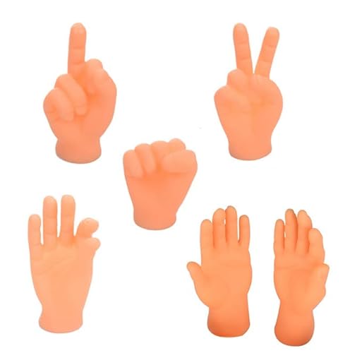 Losuya Katzen-Fingerspitzen, Kunststoff-Handschuhe, lustig, kreatives Katzenspielzeug, 6 Stück von Losuya