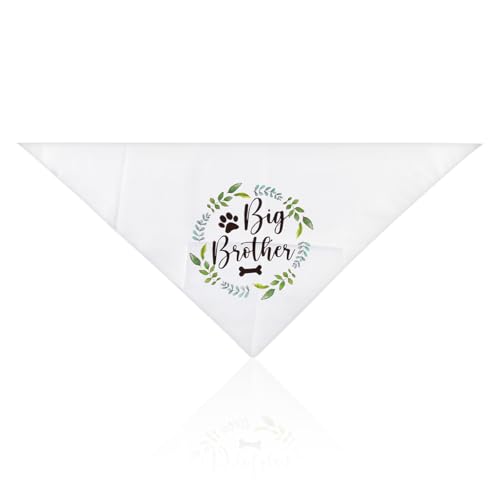 Lotsdonxia Hundehalstuch aus Baumwolle, mit Blumenmuster, verstellbar, dreieckig, für Hochzeiten, Geburtstage, Partys, waschbar, langlebiges Geschenk für Hunde, Katzen, Welpen (Bruder) von Lotsdonxia