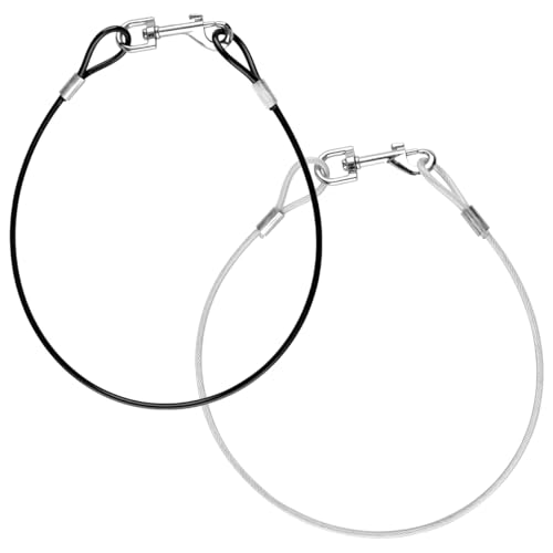Lotsdonxia Kaufeste Hundeleine – langlebige robuste Stahlkabel mit PVC-Beschichtung, verhedderungsfreie Verlängerung, verbindet sich mit Halsbändern und Geschirre für den Außenbereich (schwarz + Lotsdonxia Kaufeste Hundeleine – langlebige robuste Stahlkabel mit PVC-Beschichtung, verhedderungsfreie Verlängerung, verbindet sich mit Halsbändern und Geschirre für den Außenbereich (schwarz + von Lotsdonxia