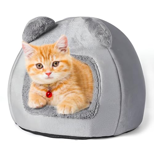 Lotvic Katzenhöhle Katzenbett Waschbare, 40CM Katzen Katzenhöhle, Waschbares Katzenhaus, Katzenbett Kuschelhöhle Flauschig Waschbar für Katzen,Hasen, Hunde und andere Kleintiere, Grau Lotvic Katzenhöhle Katzenbett Waschbare, 40CM Katzen Katzenhöhle, Waschbares Katzenhaus, Katzenbett Kuschelhöhle Flauschig Waschbar für Katzen,Hasen, Hunde und andere Kleintiere, Grau von Lotvic