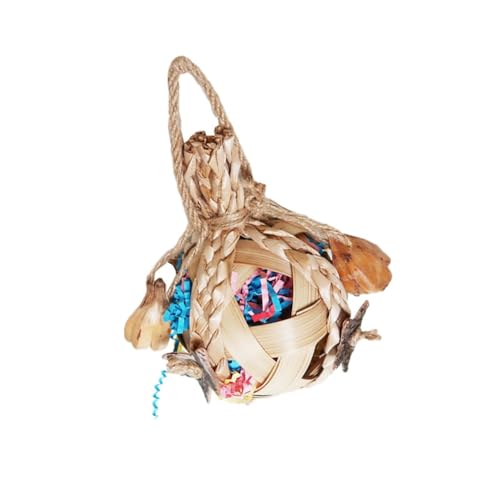 Loufy Großes Papageienspielzeug, Kauspielzeug, Ball, Käfig, Hängetraining, Kauspielzeug für, Wellensittiche, Finken, Kakadus A Loufy Großes Papageienspielzeug, Kauspielzeug, Ball, Käfig, Hängetraining, Kauspielzeug für, Wellensittiche, Finken, Kakadus A von Loufy