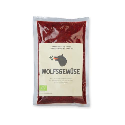 Wolfsgemüse - frisches, fermentiertes Bio-Gemüse für Hunde - getreidefrei und ohne künstliche Zusätze - 100% natürlich - ausgewogene Rohfütterung - Barf - mit Vitaminen und Mineralien von Louie's grünepflaume