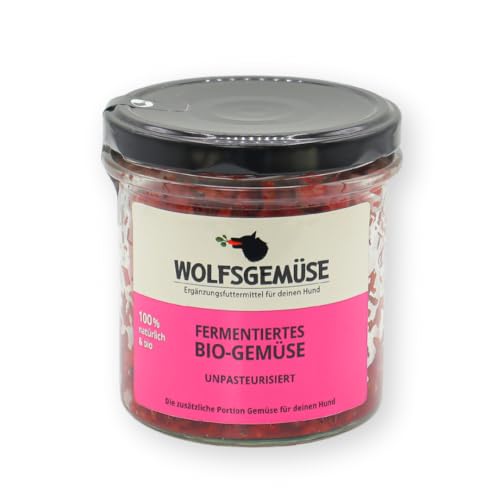 Wolfsgemüse - frisches, fermentiertes Bio-Gemüse für Hunde - getreidefrei und ohne künstliche Zusätze - 100% natürlich - ausgewogene Rohfütterung - Barf - mit Vitaminen und Mineralien von Louie's grünepflaume