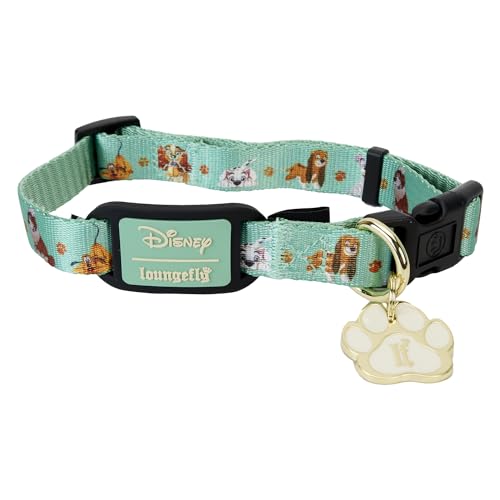 Loungefly Pets I Heart Disney Dogs Hundehalsband, Allover-Druck, Größe L, Grün Loungefly Pets I Heart Disney Dogs Hundehalsband, Allover-Druck, Größe L, Grün von Loungefly