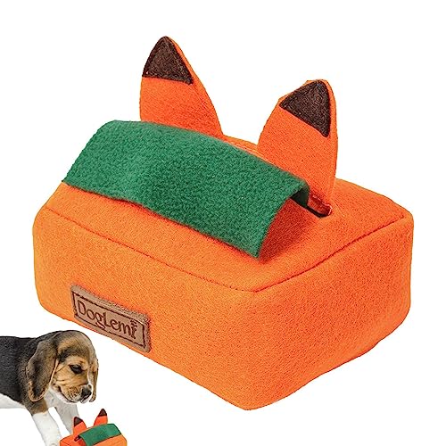 Loupsiy Schnüffelspielzeug für Hunde | Hide and Seek Tissue Box Snuffle Hundespielzeug - Interaktive Spiele Puzzle Spielzeug, Lernspielzeug für Nasenarbeitstraining, Gehirnspiel von Loupsiy