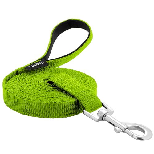 Loutep Hundetrainingsleine, 4,5 m, 6,1 m, 9 m, 15,2 m, 30,5 m, extra lange Leine für Hunde, mit gepolstertem Griff, für kleine, mittelgroße und große Welpenrassen, Outdoor-Gehorsam, von Loutep