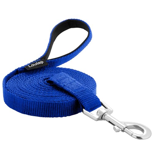 Loutep Hundetrainingsleine, 4,5 m, 6,1 m, 9 m, 15,2 m, 30,5 m, extra lange Leine für Hunde, mit gepolstertem Griff, für kleine, mittelgroße und große Welpenrassen, Outdoor-Gehorsam, von Loutep